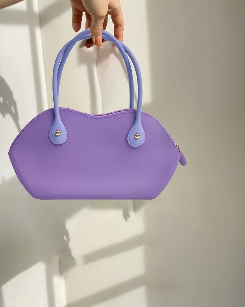 Borsa portaoggetti versatile in silicone da donna a forma di labbra, molto venduta_voghion.com