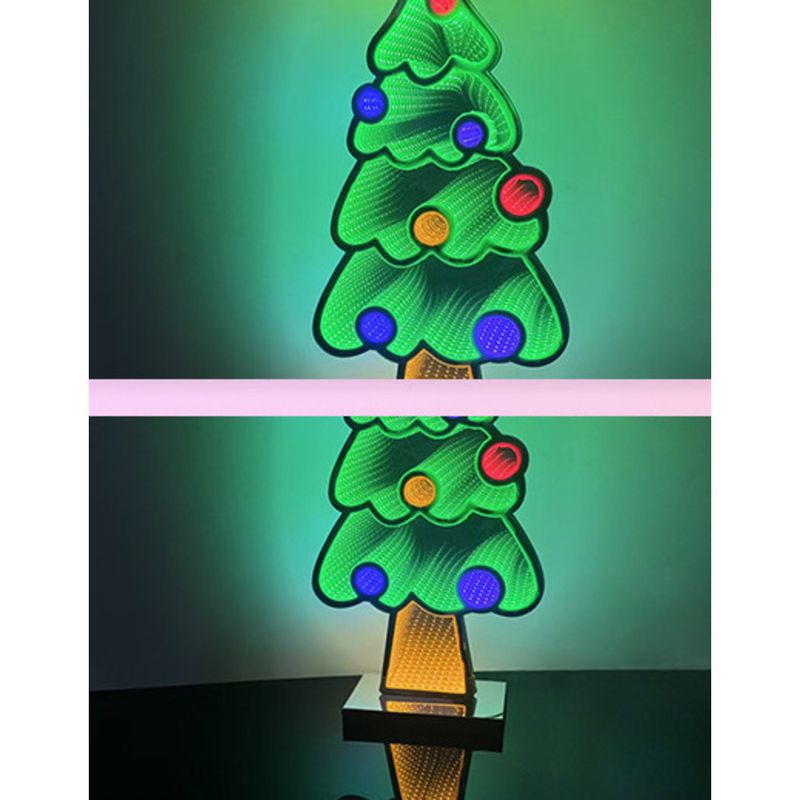 LED Acrylic Christmas Atmosphere Colorful Tunnel Indoor Window Decoration Thousand Layer Abyss Light_voghion.com