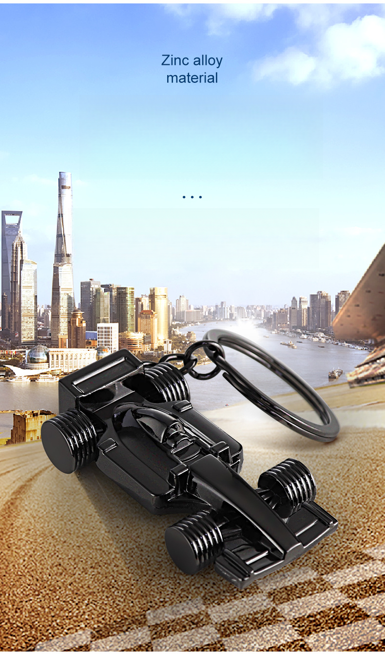 F1 Racing 4S Auto Tentoonstelling Reclame Zakelijk Geschenk Metalen Sleutelhanger_voghion.com