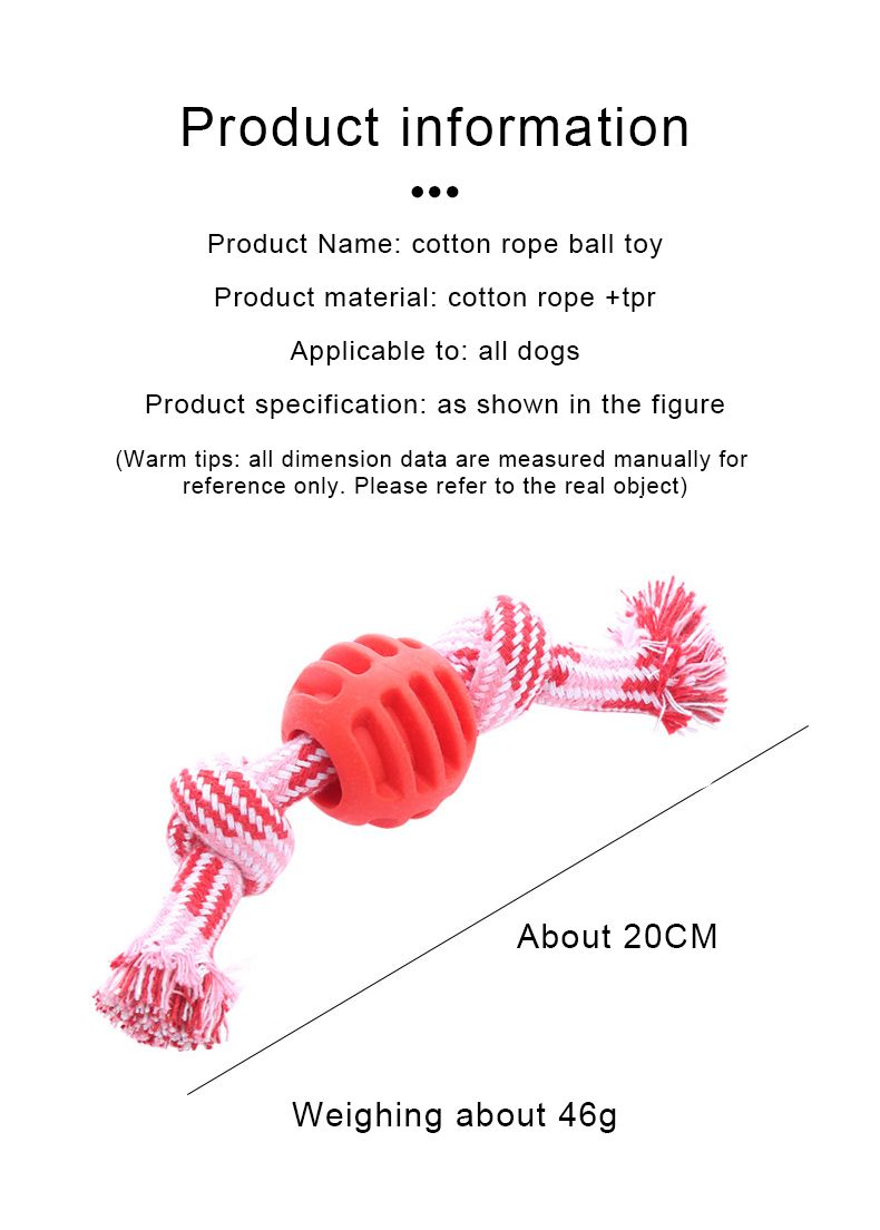 Resistant Dog Toy For Bite Resist Interactive Cotton Bone Small Puppy Chew Knot Teeth Cleaning Rope Dogs Toys_voghion.com