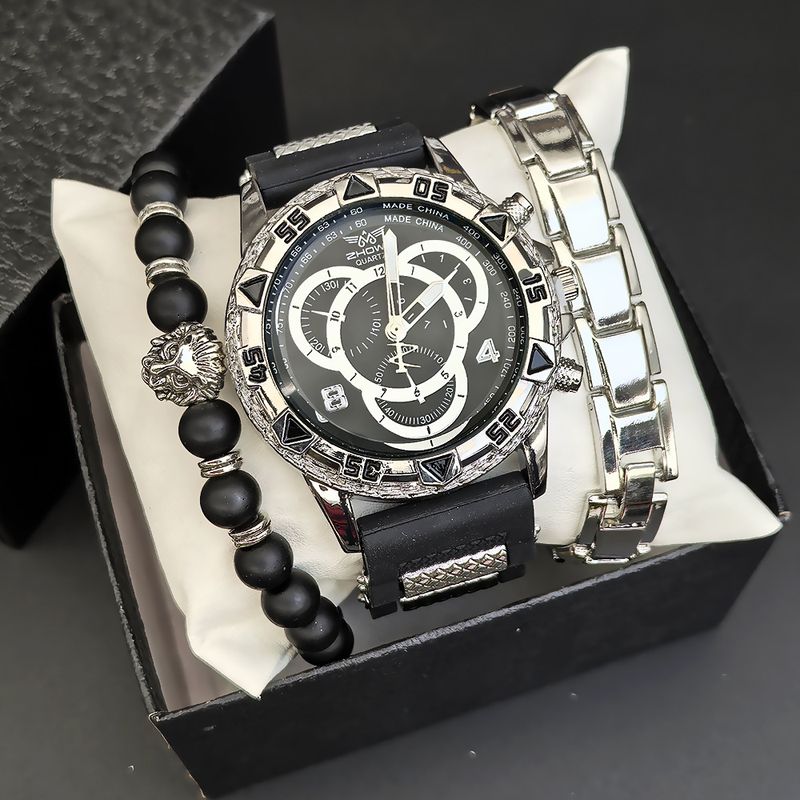 Men's Watch Set Men's Business Watch Non Mechanical Watch High End Design Quartz Movement Men's Watch Set Wristwatch_voghion.com