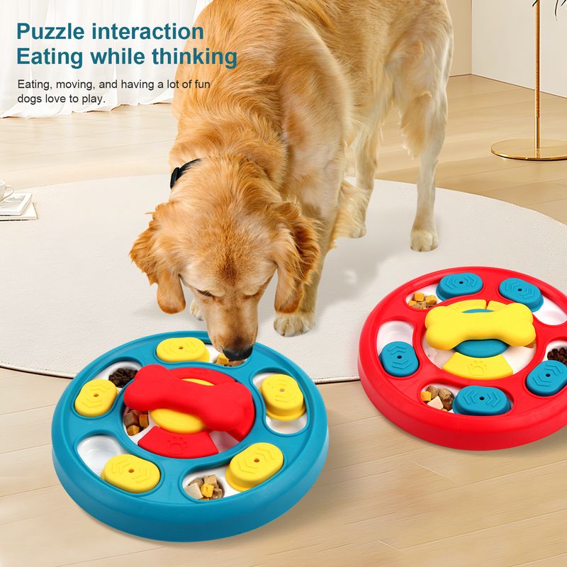 Pet New Rotating Feeding Slow Feeder Bowl Turntable Durable Chew Training Educational Dog Toy_voghion.com