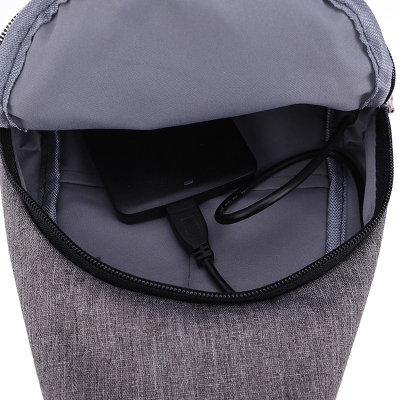 2025s Minimalist Men's Chest Backpack Trendy Shoulder Crossbody Youth Small Bag_voghion.com
