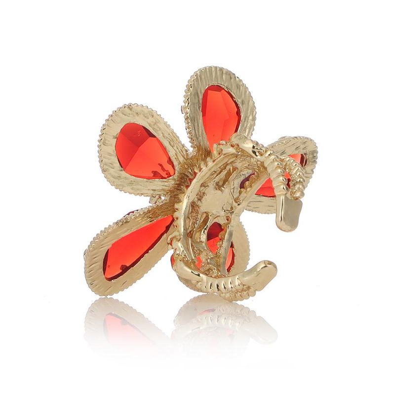 2025 Damesmode Verstelbare grote bloemkristallen ring, trouwsieraden_voghion.com
