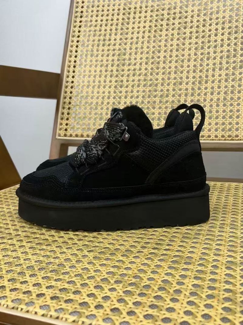Designer Tazz Neue 2025 Lace-Up Dick-Sohle Low-Top Mel Echtleder Schnee Stiefel Mit Fleece Für Winter Wärme Und Verdickt_voghion.com