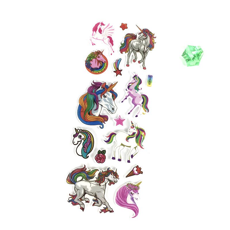 3D bubble stickers Unicorn Children's three-dimensional stickers reward stickers bubble stickers manufacturers wholesale spot_voghion.com