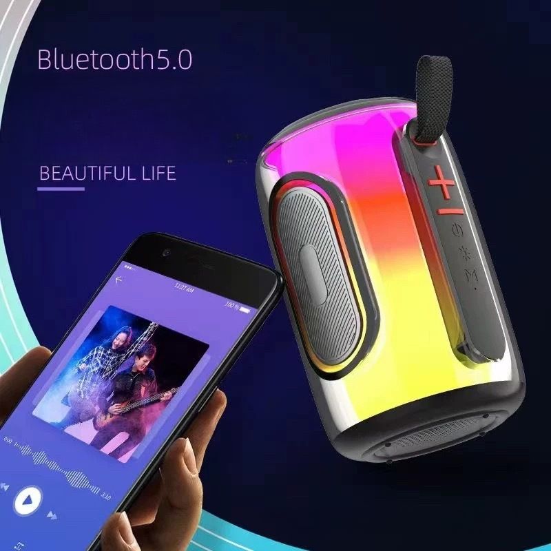 Pulse 8 Bluetooth Hoparlör Pulse8 Kablosuz Ses Yüksek Ses Kalitesi Işıklar Büyük Ses Düşük_voghion.com