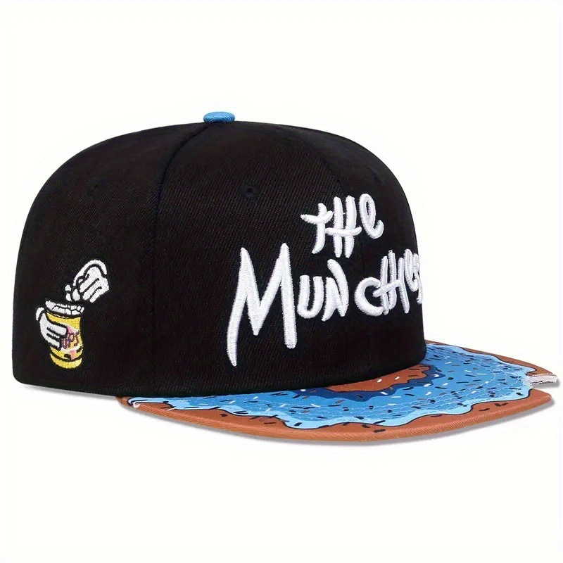 Men's Notched Donut Top Baseball Women's Hip Hop Embroidered Flat Edge Hat Yama_voghion.com