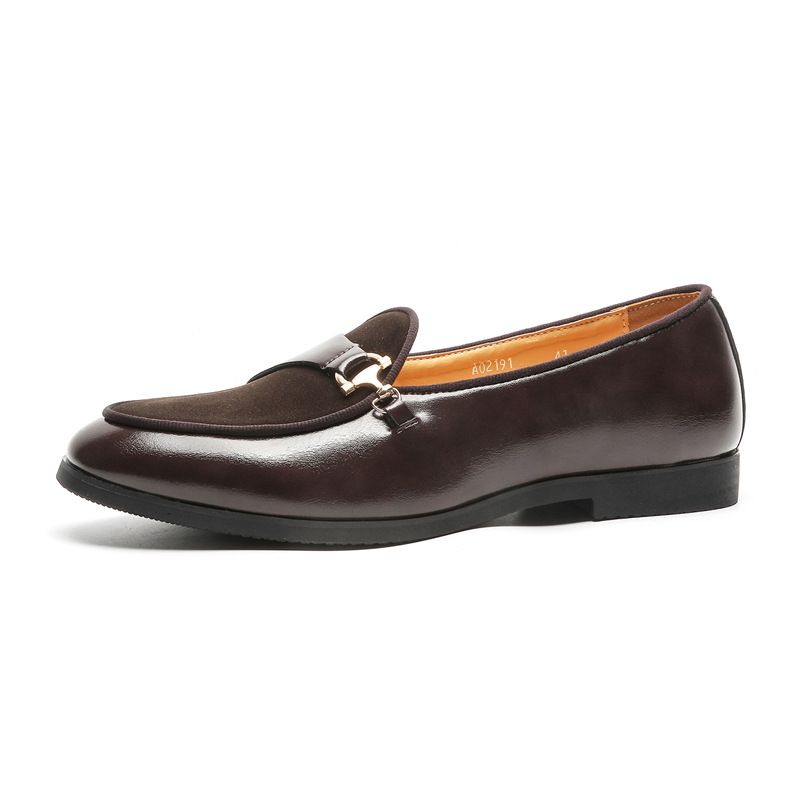 Unbeatable Quality Unbeatable Quality Le Fu Dou Men's Shoes, 2024 Spring And Autumn New Fashion Large Casual Leather Shoes, Trendy Men's Shoes_voghion.com