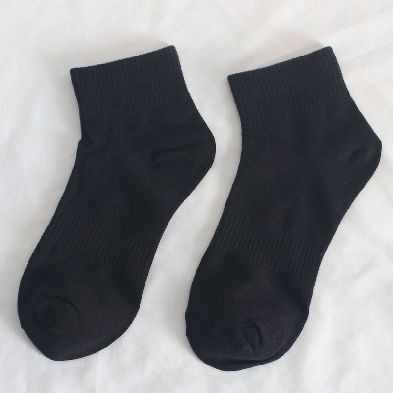 Chaussettes de sport prêtes à l'emploi Chaussettes hautes pour femmes Chaussettes basses de course à pied et de randonnée Chaussettes courtes en coton absorbant l'humidité pour femmes_voghion.com