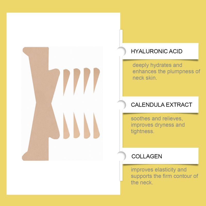 Adesivo para cuidados com o pescoço EELHOE, contorno do pescoço hidratante e mimoso, adesivo para cuidados diários com a pele do pescoço, confortável e ajustado_voghion.com