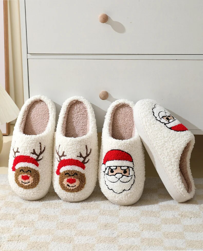Comode pantofole in memory foam traspirante da donna in peluche invernale per camera da letto all'aperto_voghion.com