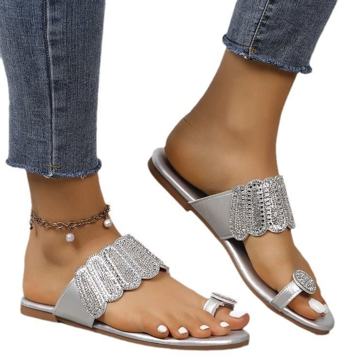 Large Toe In Summer 2025, Lightweight And Cool Flat Slippers For Women_voghion.com