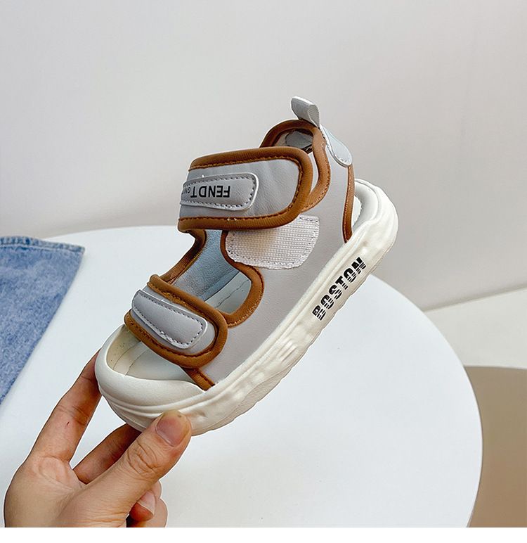 Jungen 2024 Sommer Neue Weiche Sohle Baotou Sandalen Kinder Strand Mädchen Baby Schuhe Flut_voghion.com