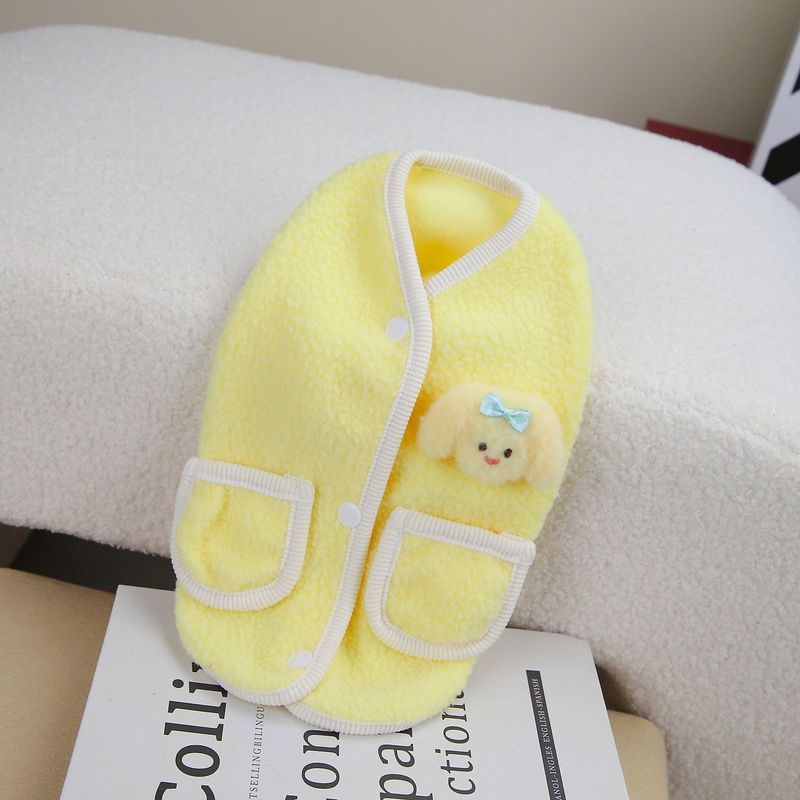 Autunno/Inverno Cane Teddy Gatto Animale Domestico Inverno Nuovo 23 Cartone Animato Coniglio Vestiti di Velluto_voghion.com