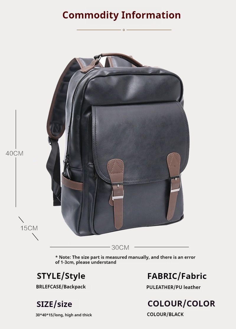 New backpack USB charging men's business backpack large capacity travel backpack student backpack computer bag_voghion.com