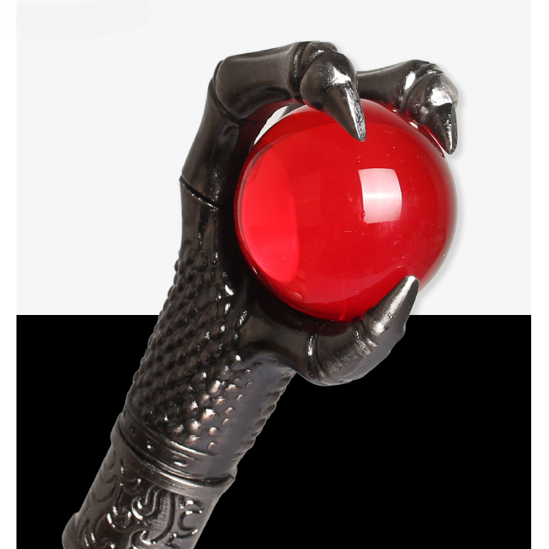 Drakenklauw met rode bal Stick Man 2024 Fashion Party Canes Vrouwen Elegante Stic Vintage Cosplay Wandelstok_voghion.com
