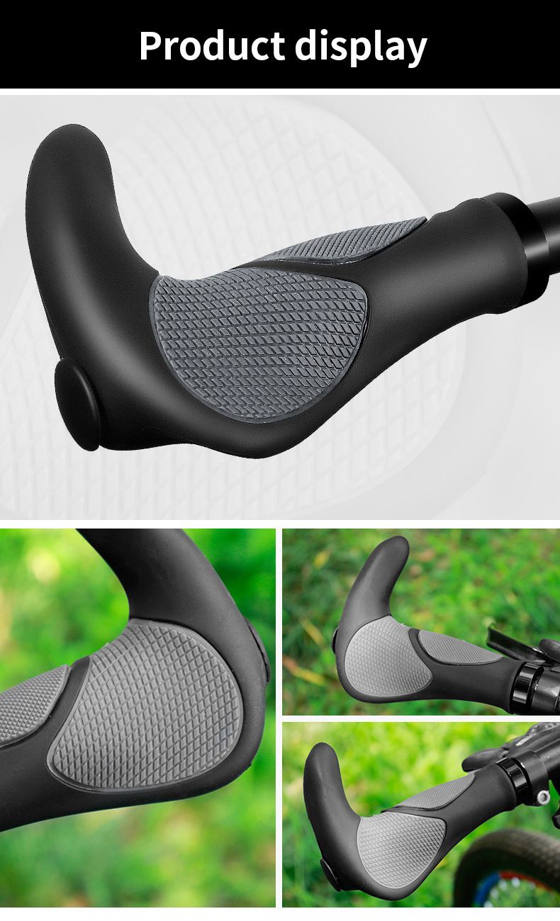Fahrradlenker Mountainbike-Lenker mit Gummihorn, rutschfester Mountainbike-Lenker, doppelseitig verriegelbarer Lenker_voghion.com