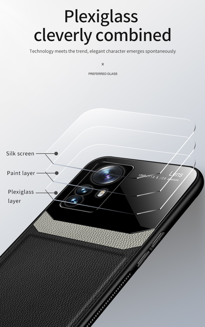 Nahkkott Xiaomi Mi 12 Pro 12X 11T 10T Pro 11 10 Lite Pro Ultra Mi POCO X3 NFC Pro M3 luksuslikule pleksiklaasist põrutuskindlale telefonile_voghion.com