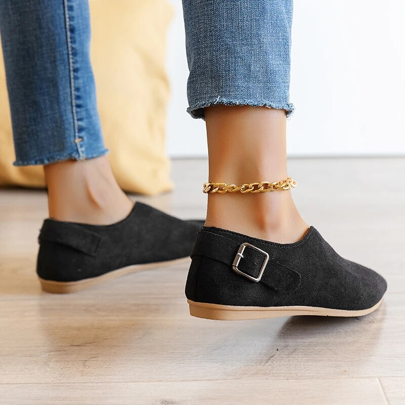 Mercury - Mocasines informales nuevos para primavera y verano 2023, suaves, planos, de moda, con punta puntiaguda y náuticos de poca altura para mujer_voghion.com