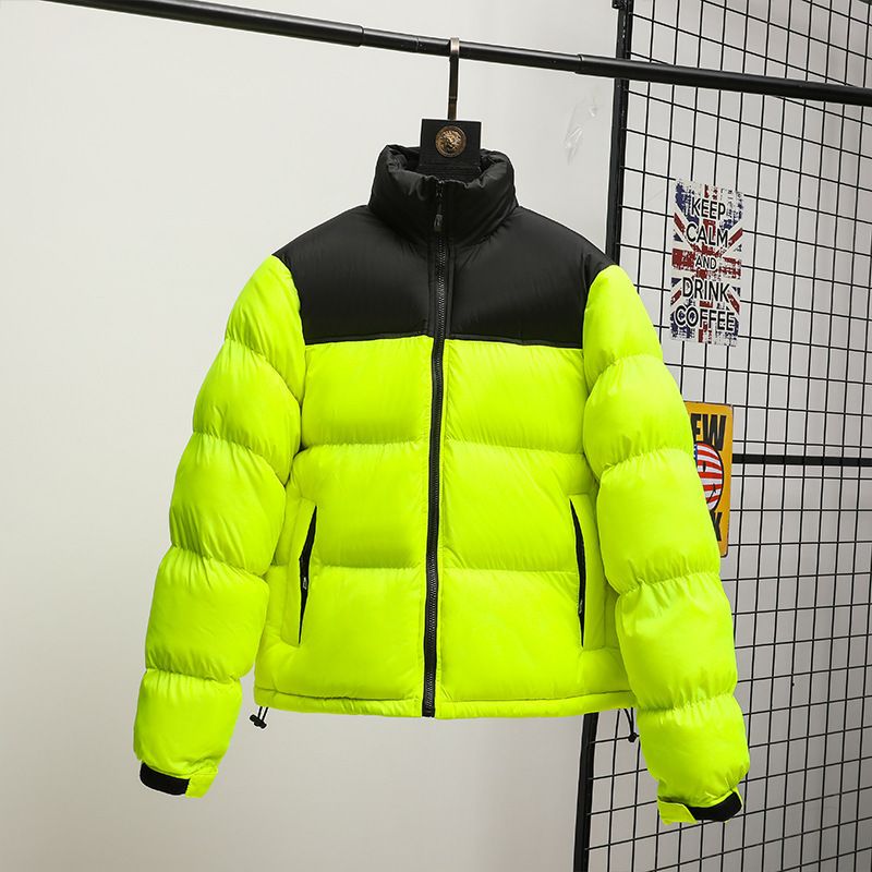 Nuovo stile 2024, giacca da uomo e da donna in cotone caldo e spesso, personalizzabile, corta, coreana, alla moda, da coppia, a blocchi di colore_voghion.com