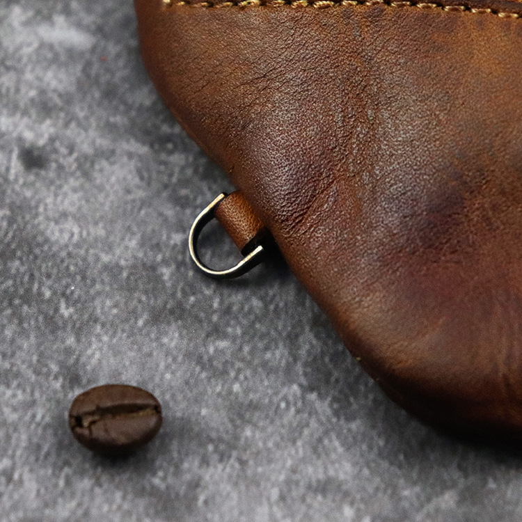 New Coin Purse for Men Vintage Mini Wallet Original Leather Card Case Holder Wallet Male Short Zipper Small Change Organizer Bag_voghion.com