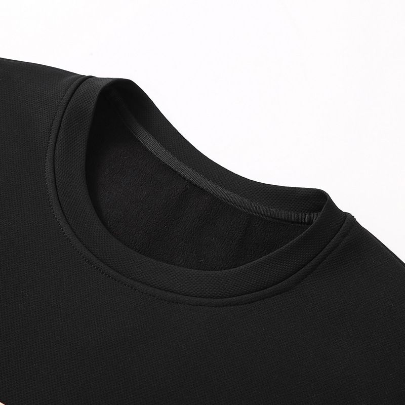 Herrenbekleidung Übergröße Winter Plus Samt Verdicktes Kurzarm-T-Shirt für Männer Dicke Männer Trendy Warmes Kurzarm-T-Shirt für Männer_voghion.com