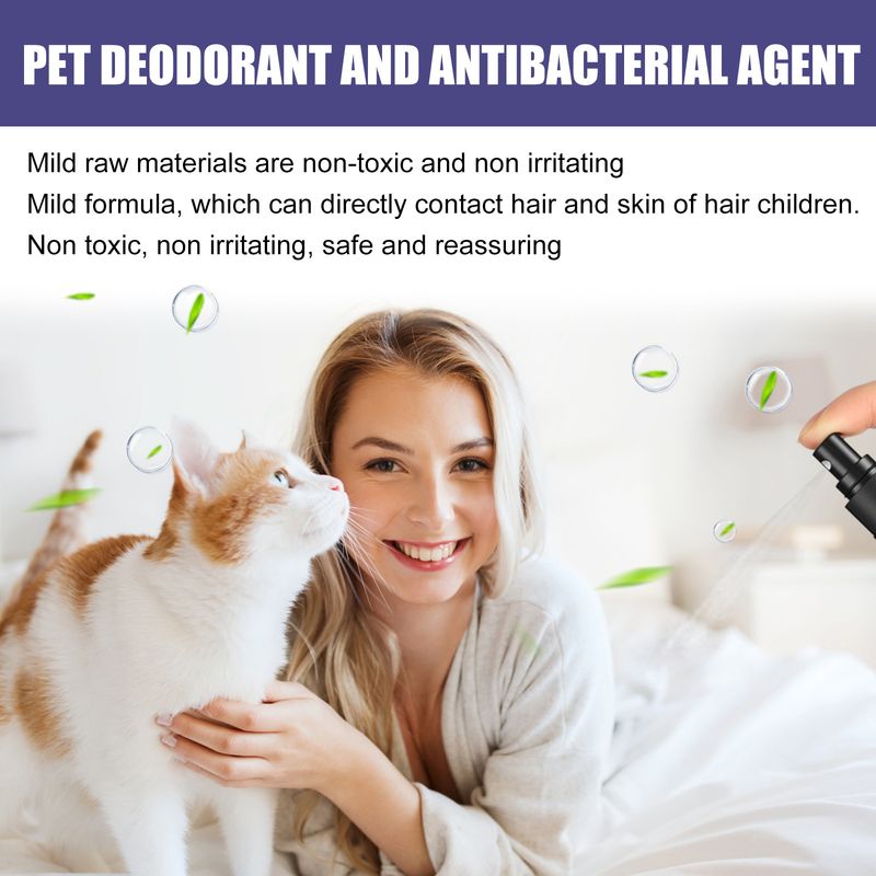 Deodorantspray för husdjur, ta bort lukt för hundar och katter, ta bort urinlukt, kroppslukt, avföringslukt, frisk luft_voghion.com