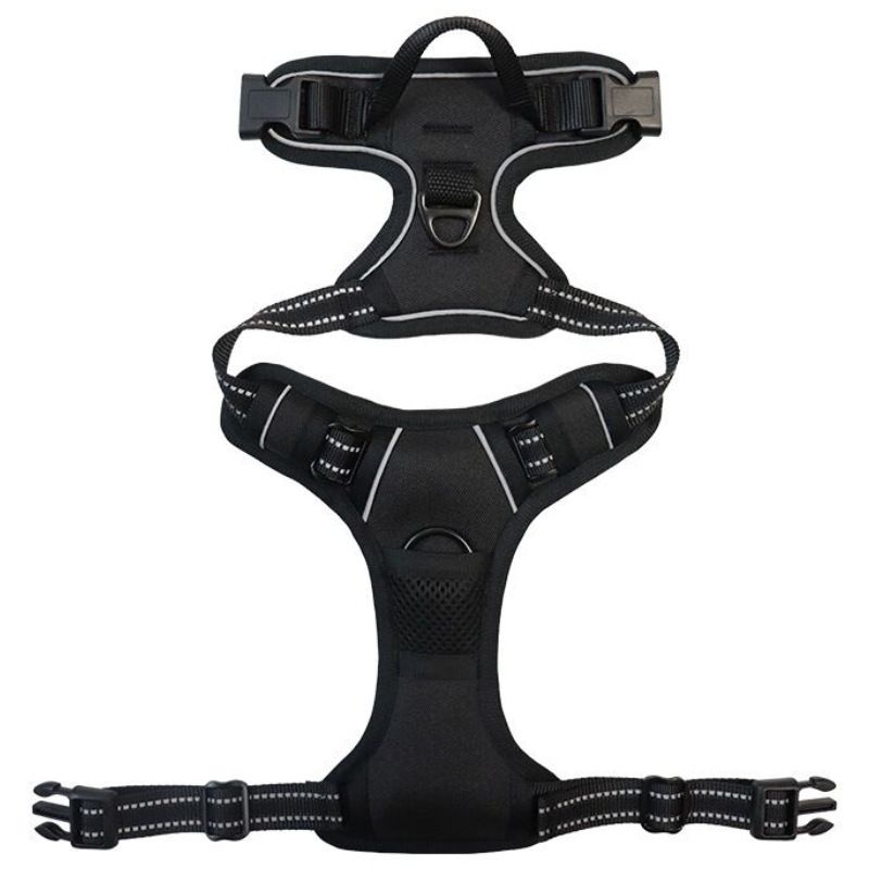 Pet Style Leash Large Dog Harness Reflective Vest_voghion.com