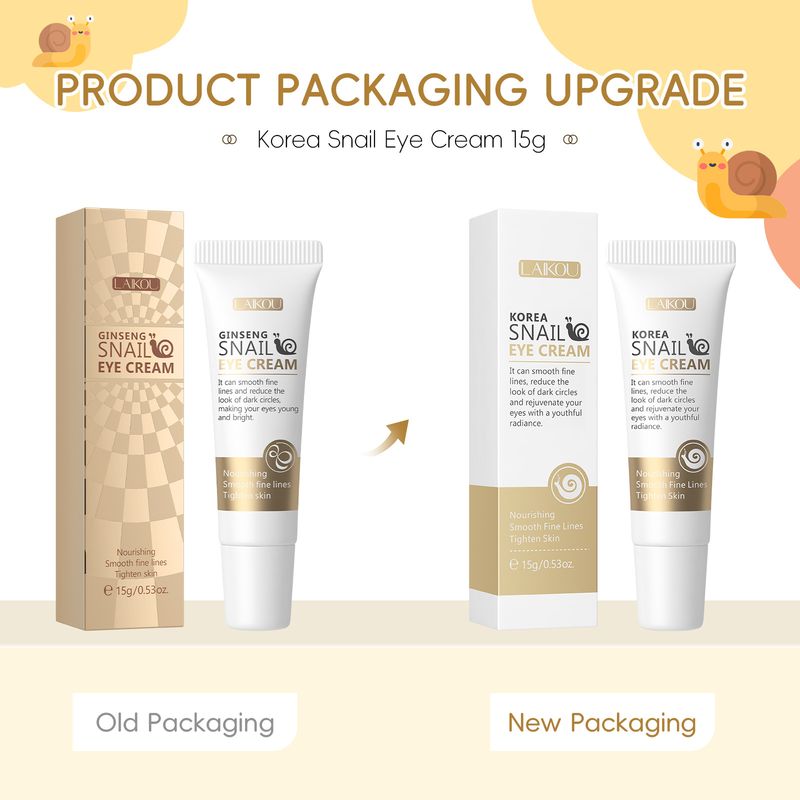 LAIKOU Red Ginseng Snail Eye Cream 15g Hydrating And Moisturizing To Protect Eye Skin_voghion.com