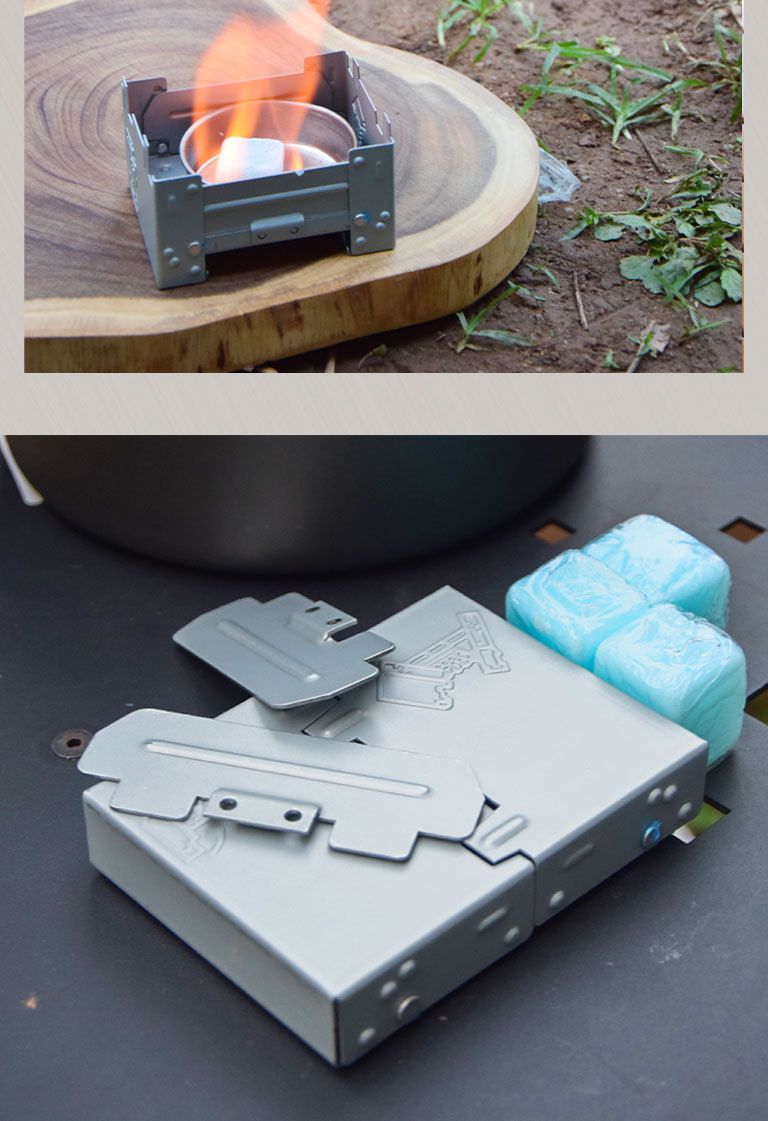 Outdoor Camping Portable Solid Alcohol German Style Folding Cartridge Stove Foldable_voghion.com