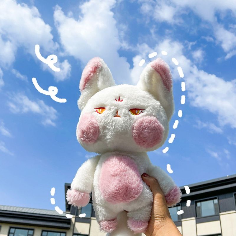 Peluche adorabile piccolo giocattolo di volpe con coda soffice_voghion.com