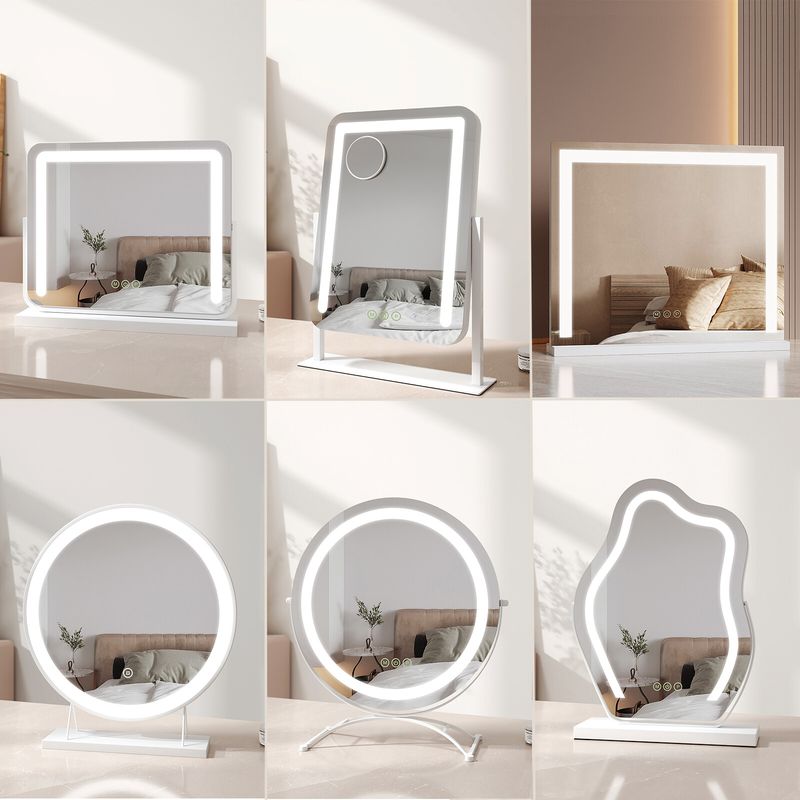 EMKE Hollywood Vanity Mirror With LED Lights Dimmable For Make Up Dressing Table_voghion.com