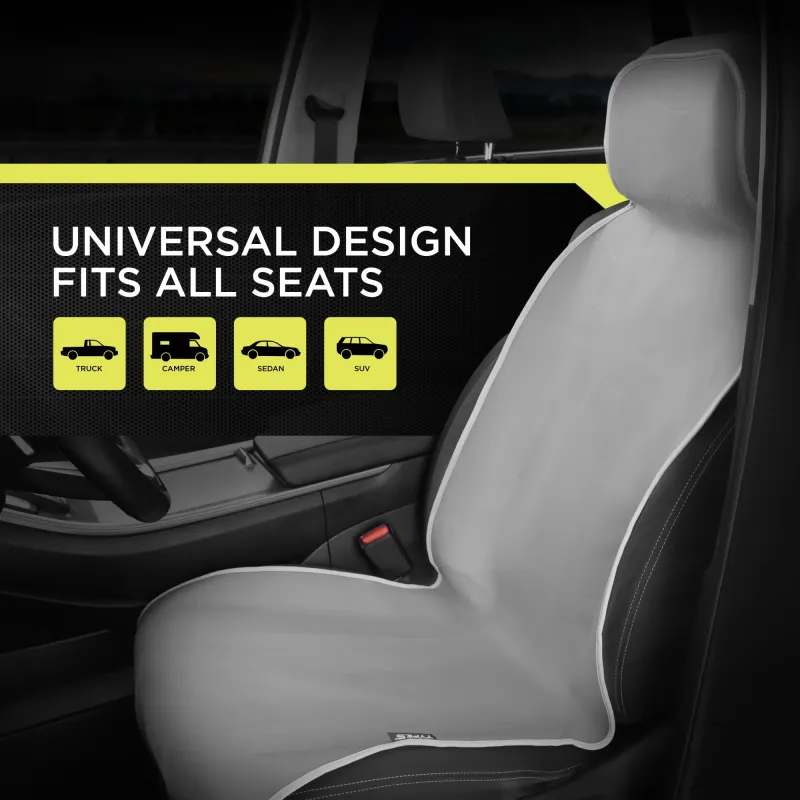 Protezione per sedile slip-on per muta da sub Auto Drive, grigia, topografica, universale, 1 pezzo_voghion.com