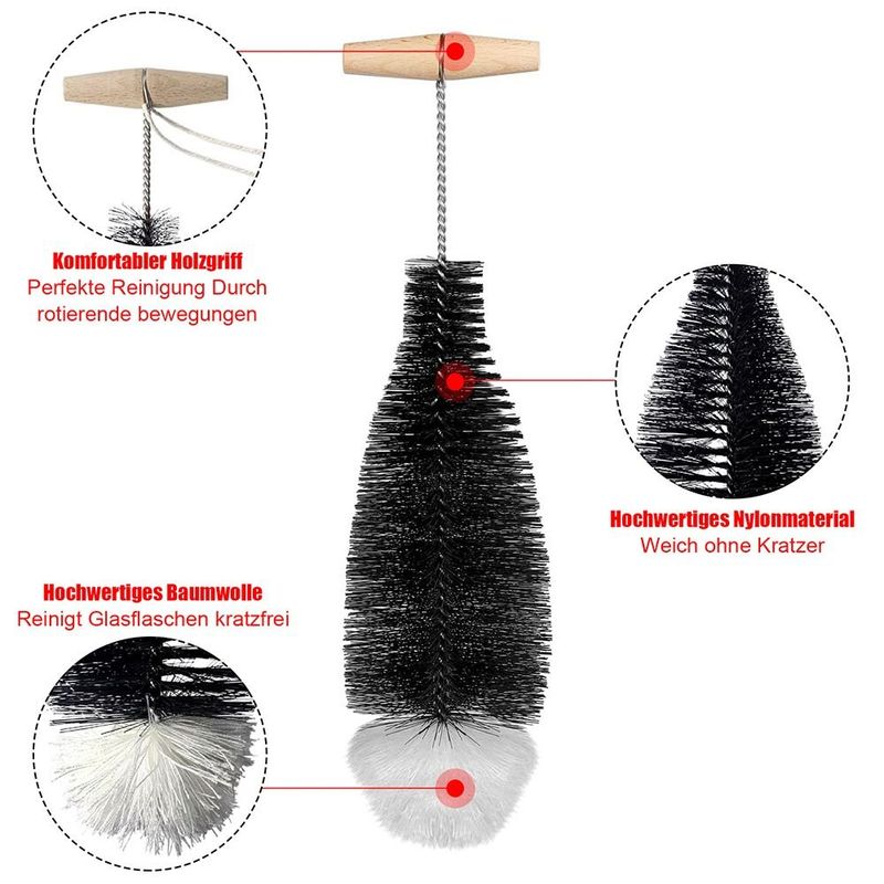 Trinken Weinglas Flasche Tasse Reinigung Soda Stream Flaschen Bürste Mit Buchenholz Griff Glaswaren Gläser Reiniger Küchen Reinigungs Werkzeug_voghion.com
