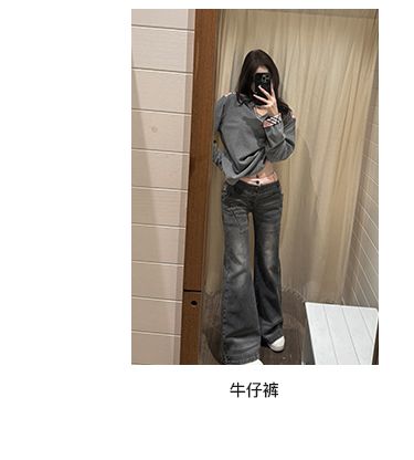 Tongiiuu Miu Er's Notes V-Neck Plaid Patchwork Long Sleeve T-Shirt Women Loose Fit Inner Layer Base Shirt Top For Autumn_voghion.com