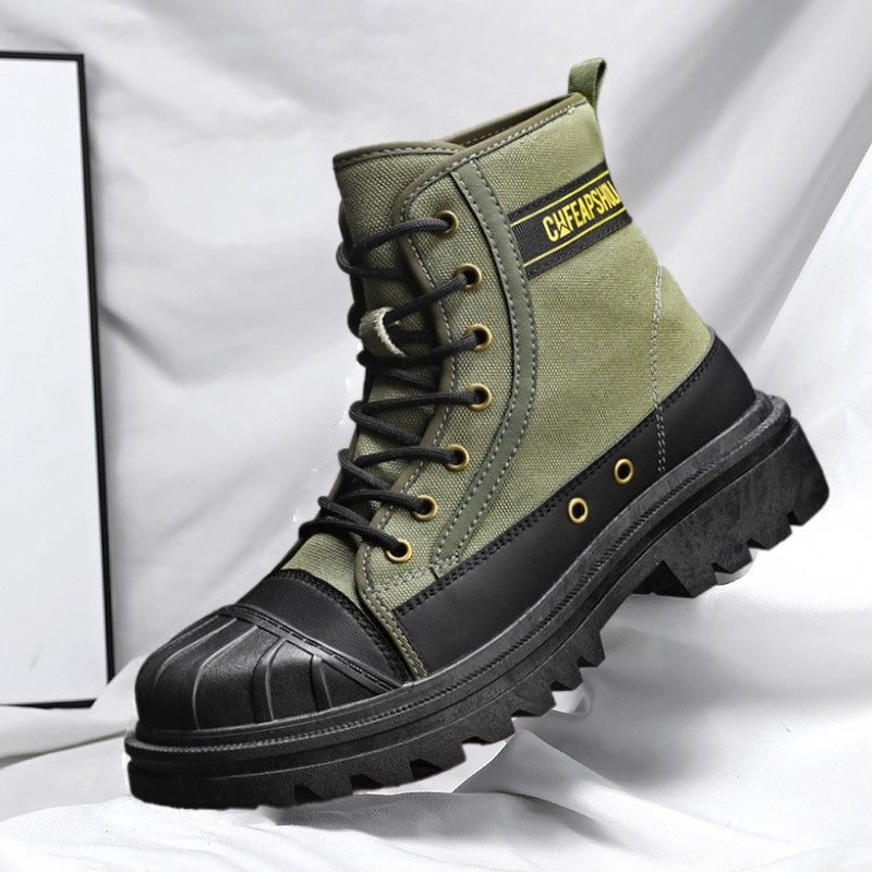 Novo equipamento de trabalho anticolisão Martin de couro, grandes botas de locomotiva, tendência versátil, deslizamento e anticongelante_voghion.com