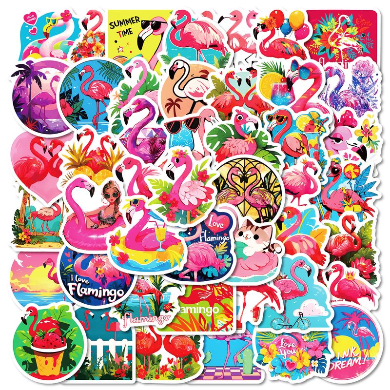 Schreibwaren Aufkleber Hohe Farbe Wert Rose Rot Flamingo Graffiti Aufkleber ins Kleine Frische Stil Tier Aufkleber_voghion.com