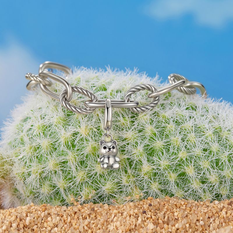 Ciondolo a forma di orso in argento Sterling, SCC3033_voghion.com