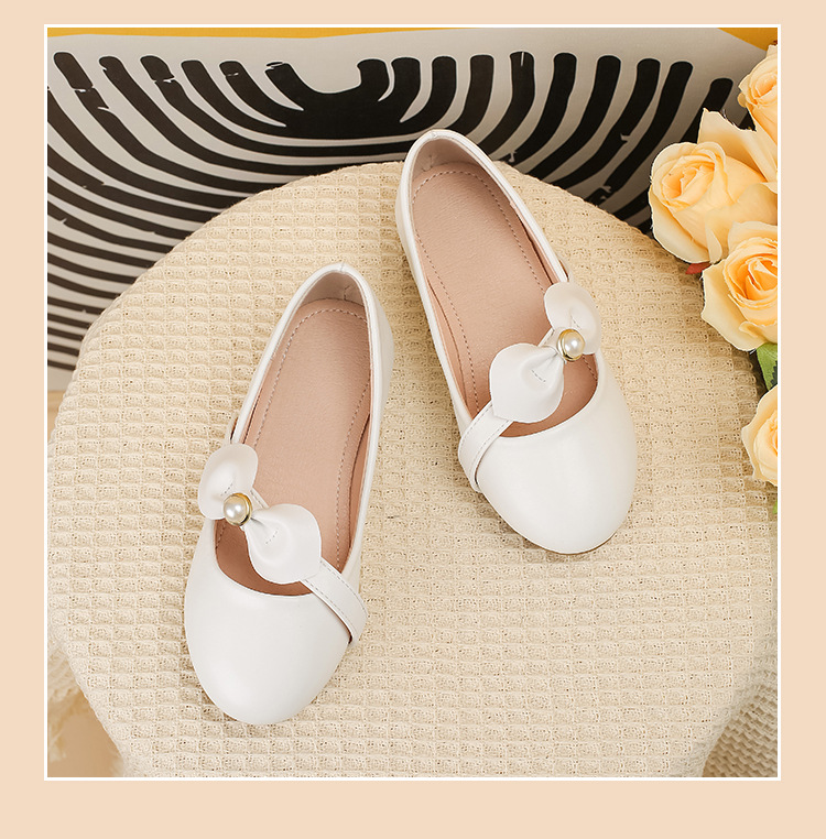 Mutter & Kinder Mädchen Prinzessin schuhe Weiß fee wind kleine leder schuhe große kinder zeigen schuhe weichen sohlen einzelnen schuhe_voghion.com