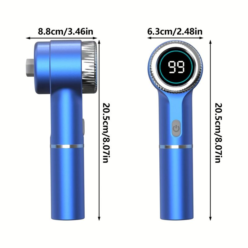 Electric Spin Shower Scrubber - 5 Replaceable Brush Heads 3-Speed Rechargeable Cleaner_voghion.com