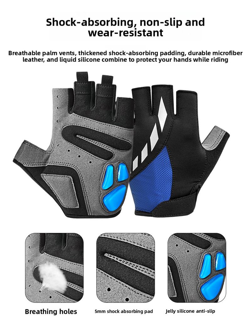 Premium Cycling Gloves Summer Breathable Non-Slip Shock Absorption Half-Finger Outdoor Sports Training Bicycle Road Bike_voghion.com