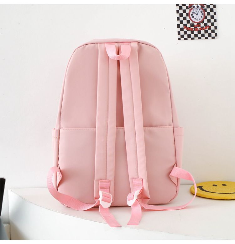Schulranzen für Grundschüler der Sekundarstufe II, vierteiliges Set, kleine, frische Schulranzen für Schüler mit großem Fassungsvermögen_voghion.com