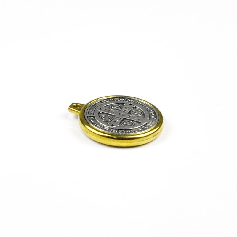 icoon hanger eenvoudige legering ornamenten Sint Benedictus sieraden_voghion.com