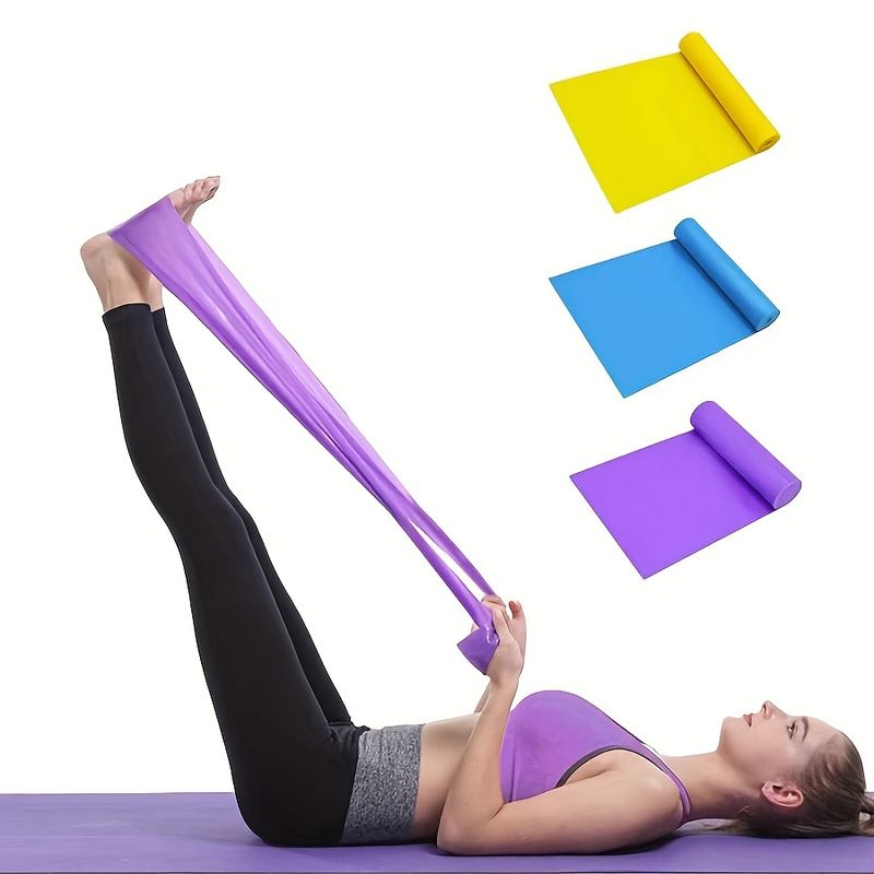 3pcs Flexibility and Strength Training Resistance Band for Yoga, Pilates, and Stretching - Achieve Your Fitness Goals at Home Gym_voghion.com