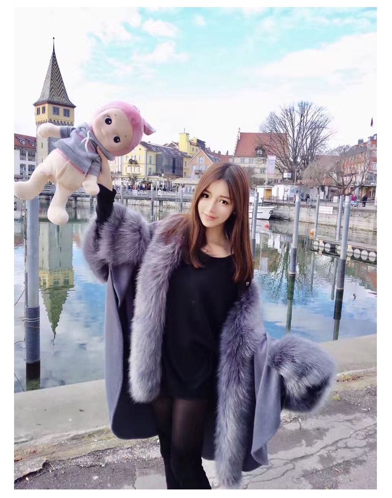 Mode lose große größe pelz cape mantel strickjacke cape_voghion.com