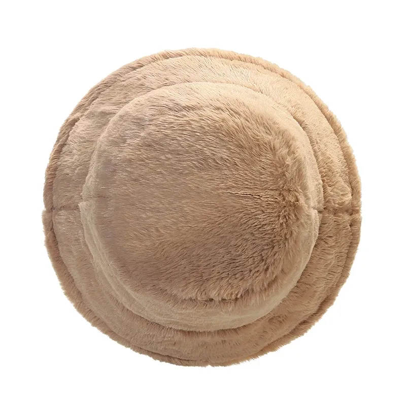 Nieuwe aankomsten Nieuwe herfst- en winterdames dikke warme huidvriendelijke zachte pluche luipaardprint emmerhoed_voghion.com