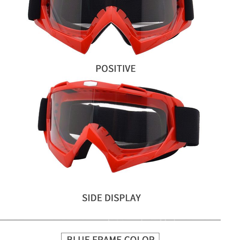 Cycling Eyewear Motorcycle Goggles Outdoor Motorcycle Goggles Cross-country Goggles Helmet Glasses Single-layer Ski Goggles Riding Glasses_voghion.com
