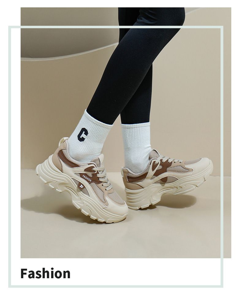 Ins Korean Version Thick Soled Dad 2025 Spring New Street Photo Student Running Sports Shoes Height Increasing Casual_voghion.com