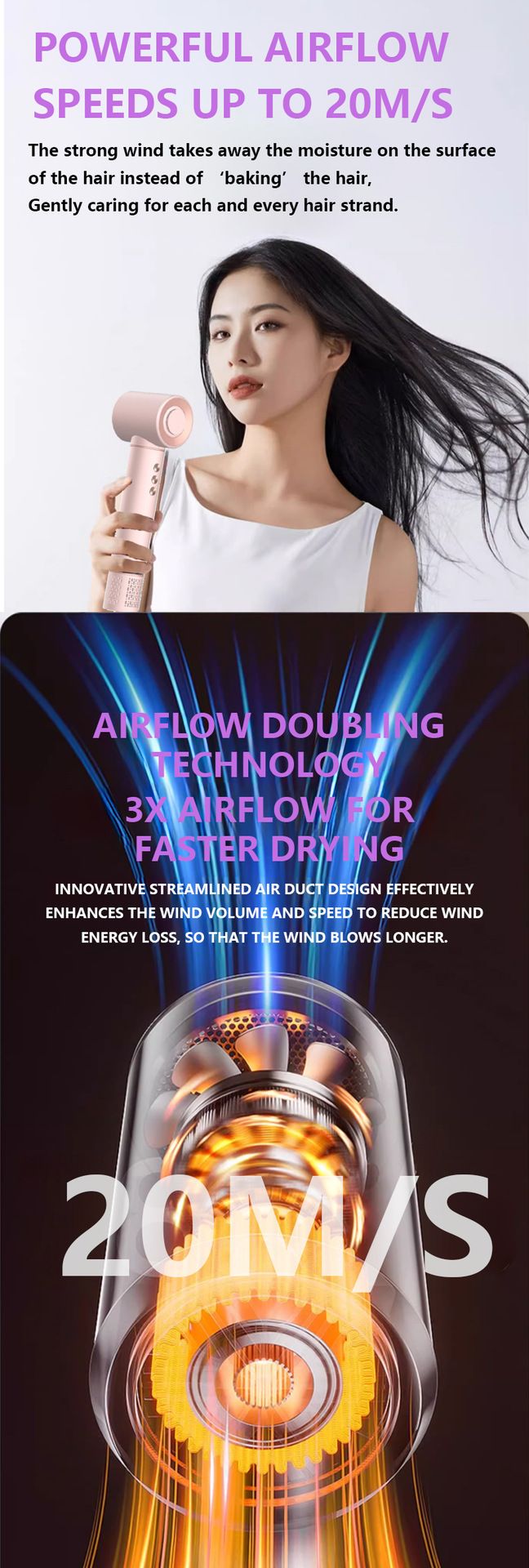 5-in-1 Hot Air Styling Brush Electric Hair Dryer Comb Negative Ion Technology For Straightening Curling Volumizing_voghion.com